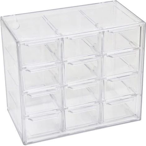 Mini-Schubladenorganizer fürs Büro, 12 Fächer, Aufbewahrungsbox aus Kunststoff (1/5)