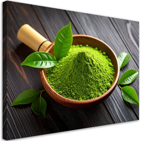 Wandbild Matcha in Pulverform 60x40 cm