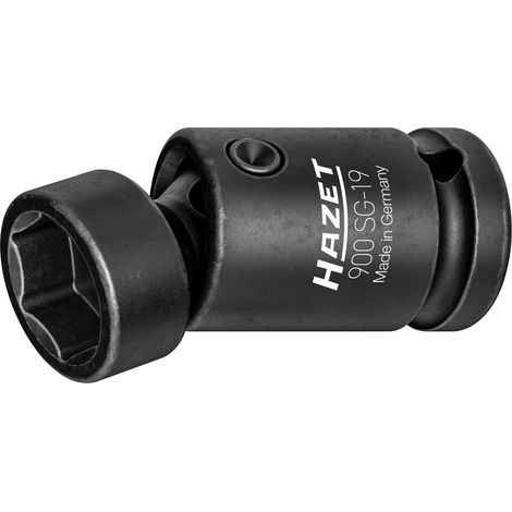 Hazet Schlag-, Maschinenschrauber Gelenk-Steckschlüsseleinsatz, Sechskant, 1/2 (12,5 mm) Vierkant hohl, Außen Sechskant-Tractionsprofil, SW 19 mm (1/4)
