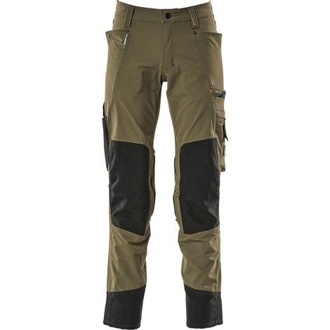 Mascot Bundhose ADVANCED wasserabweisend mit Knietaschen 17179, Gr. 45 moosgrün