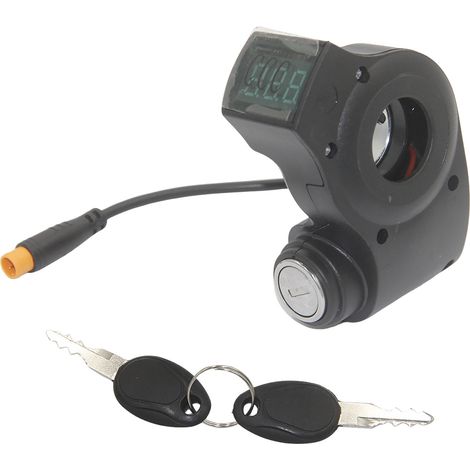 Accessoires pour scooter compatibles avec l'interrupteur à affichage numérique Kukirin G2pro : interrupteur d'affichage numérique, antivol de contact, prise étanche, antivol de contact - interrupteur