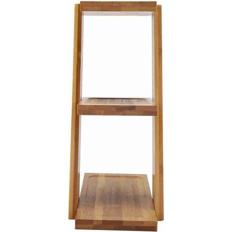 Meuble de rangement étagé en bambou pour plantes en pot - Étagère bureau 3 niveaux, design élégant (1/5)