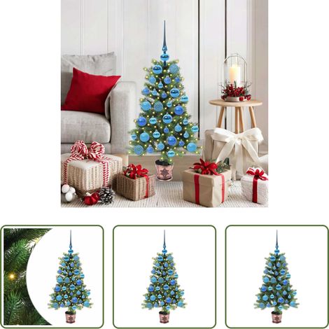 LED-Beleuchtung - Weihnachtsbaum mit 150 LEDs mit Ständer Grün 90 cm PE (1/5)