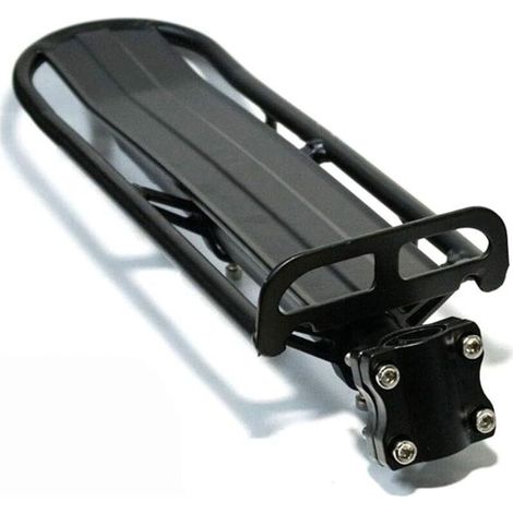 Alliage D'aluminium Porte-Bagages Cargo Rack, Vélo de Siège Arrière Rack Rétractable en Alliage D'aluminium pour Transporteurs Lourds Bagages[34X12 Cm][Noir]