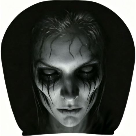Ghost Face Car Headrest Covers, Appuie Tete Voiture,Repose Tete Voiture,Housse D'appui-Tête Voitures à Visage Fantôme, Couvre-Tete Voitures Avec Visage Effrayant,Protecteur D'Appui-Tetes Extensible,D