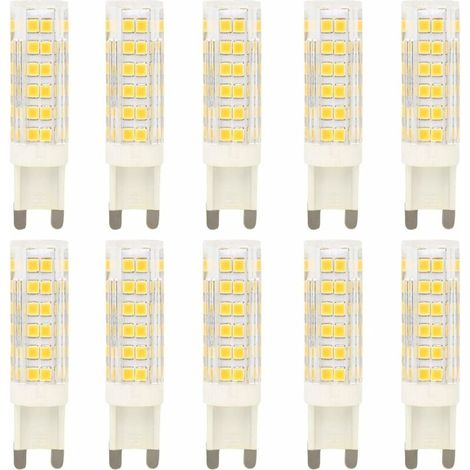 [NIEMALS VERWENDET] 10 x G9 LED-Lampe, 7 W, 76 SMD 2835 LEDs, hohe Helligkeit, 700 lm, LED-Lampe, Warmweiß 3000 K, ersetzt 70 W Halogenlampen, AC 220–240 V [Energieklasse A+]