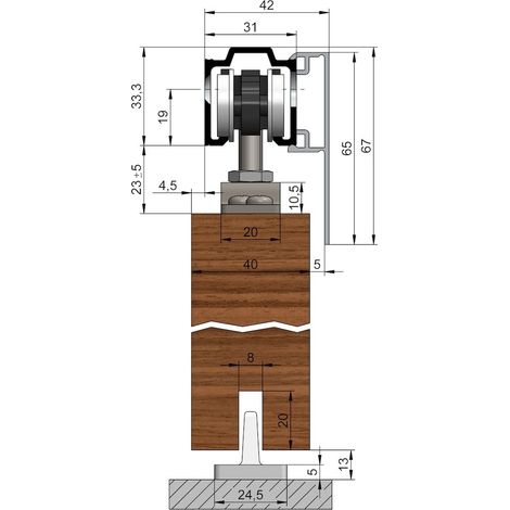 HELM Abdeckkappe 53/73, für einseitige Verblendung, 006074 (1/5)