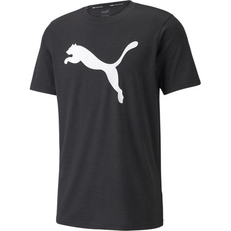 Puma Herren-T-Shirt Train FAV Heather CAT Schwarz 52013901 R S (1/3)