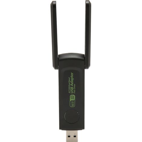 Carte WiFi USB 3.0 1300Mbps Double Antenne Bande Double 2.4G/5G pour Ordinateur (1/5)