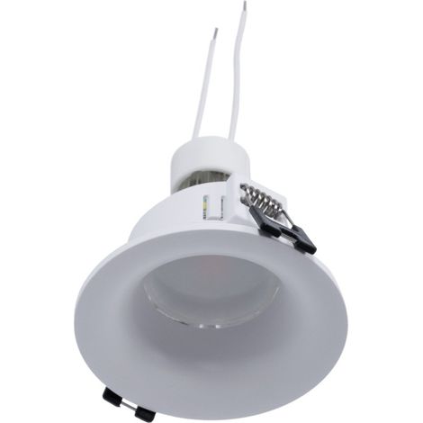 KIT Aro Empotrable Ø86mm (dorado) + Bombilla GU10 5,4W + - Blanco Neutro