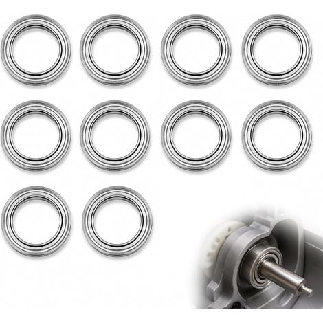 10 Pièces Roulement à Billes Miniature MR128-2RS, 8 mm x 12 mm x 3.5 mm, Acier au Chrome GCR15, Double Joint Étanche, Roulements à Gorge Profonde pour Imprimante 3D, Moteur, Modélisme, CNC (1/5)
