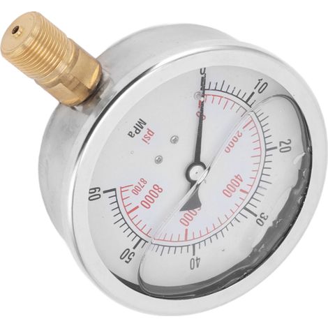 CO2-Zylinderdruckmesser Modell M20x1, Kohlendioxid-Druckmesser 8700 psi, CO2-Manometer (1/5)