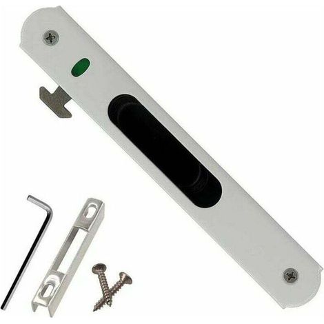 Serrure porte coulissante Sécurité porte/fenêtre Inoxydable, simple verrouillage Ménages, propriétaires de maisons (1/4)