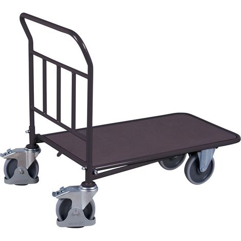 VARIOfit CC-Wagen mit Ladefläche 880x500mm aus Siebdruckplatte RAL 7016 Anthrazitgrau (1/2)