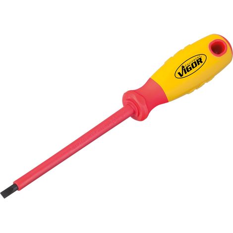 VIGOR VDE Schlitz-Schraubendreher V2029 Schlitz Profil 0,8 x 4 Gesamtlänge: 181 mm (1/4)