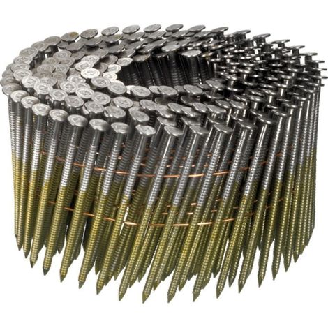 Pointes 16° 2.5x50 mm - Annelées en rouleaux plats fil métal - Carton de 9000 clous - ARCA - SPR2550A
