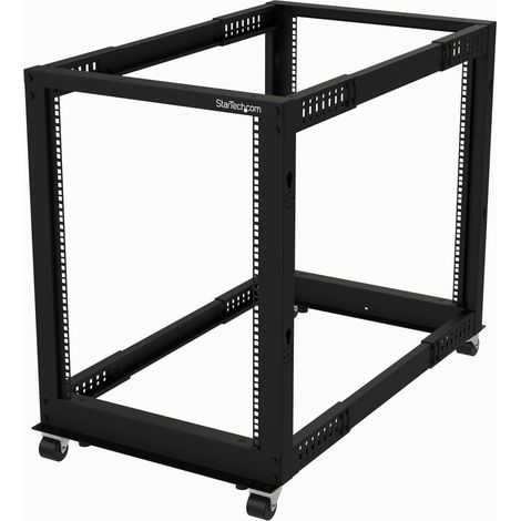 StarTech.com 4POSTRACK15U Rack 15U Freistehendes Gestell Schwarz (1/4)