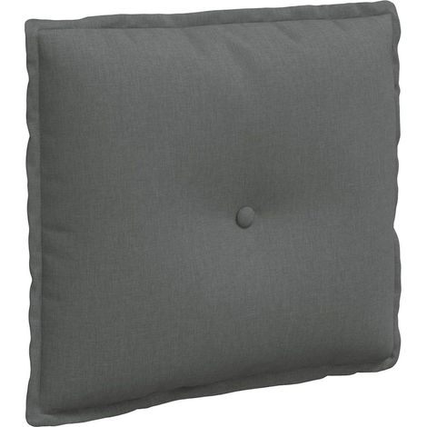vidaXL  Back Pillow  Dark Grey 50 x 19 x 45 cm Fabric