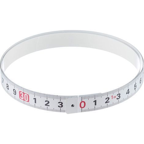 Ruler Adhesif En Acier - 1 M - Échelle En Cm Et Pouces - Pour Atelier, Bricolage Et Menuiserie - 1 Pièce (1/5)