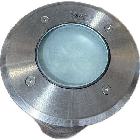 Encastré de sol LED 3x3W collerette inox Ø 125mm 4000K 230V exterieur IP67 TITAN2 SEET EUROPOLE 5030 (1/5)