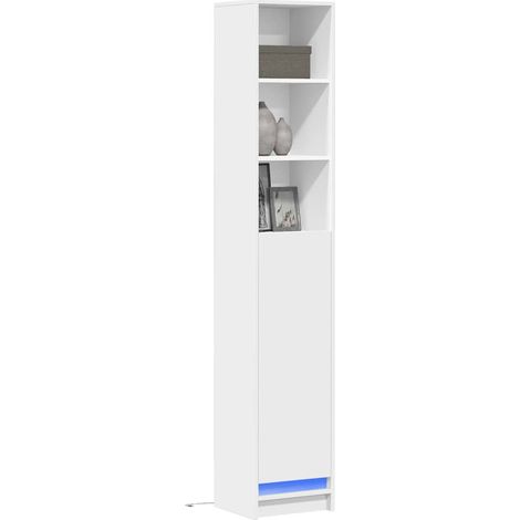 LED-Sideboard Weiß 36x32,5x200 cm Holzwerkstoff