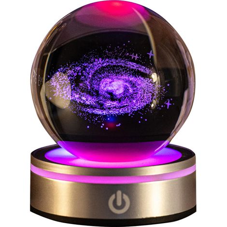 Boule de Cristal 3D Système Solaire, Système solaire Boule de cristal, planètes modèle décor science astronomie - MMCD-ZGL-05015 (1/5)