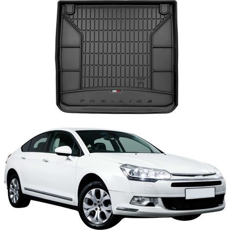 Tapis de Coffre 3D TPE Premium Compatible avec Citroen C5 II Kombi 2008-2017 - Bac de Protection de Coffre Intérieur antidérapant Revêtement de Coffre Bords Hauts pour Voiture Noir