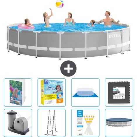 Prism Frame Pool Rund - 549x122 cm - 9-teilig S607