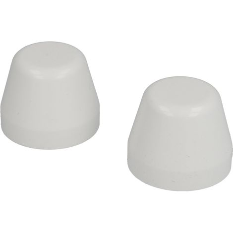 Capuchons en plastique blanc
