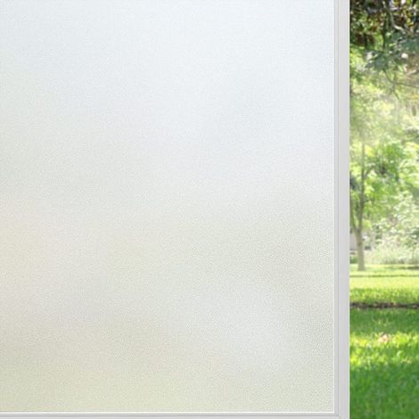 Lámina opaca para ventanas - 50x200cm - Diseño esmerilado, ideal para crear una pantalla de privacidad mate en la oficina o el salón. (1/5)