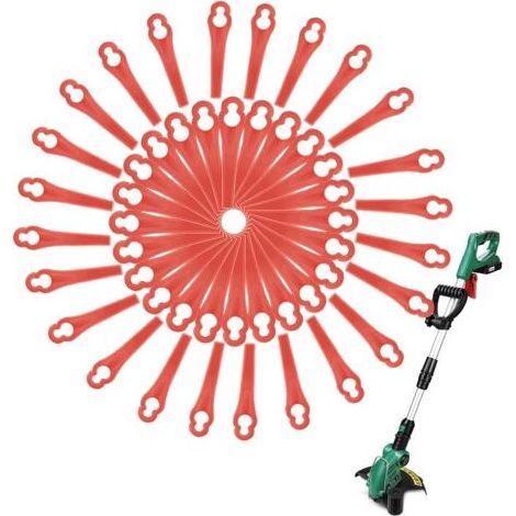 LaBlanc - 100PCS Lame Plastique Coupe Bordure, Lames de Tondeuses, Accessoire Debrouissalleuses, Adaptée pour FRT18A FRT18A1 Kunst 46155 FRT20A1 (1/5)