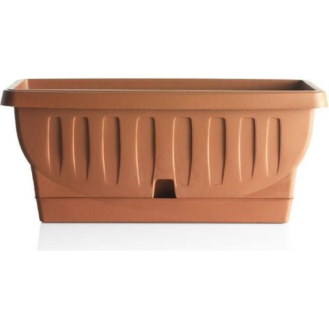 Jardinière "Natura" - Terracotta - L 80 x l 38,5 x H 35 cm - Livraison gratuite