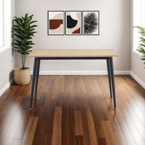 Table de repas style scandinave 120x80x75 cm naturel - SCANDI