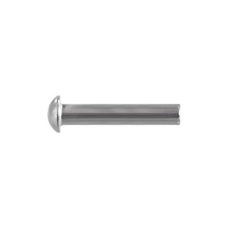 Set di rivetti sferici in acciaio (2x16mm), DIN660, (100 pezzi), Teger (1/2)