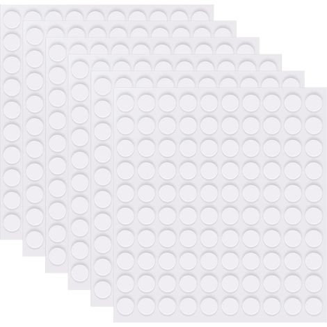 600 Pièces 10 mm Autocollant Double Face Rond pastille double face transparent Adhésif Amovible Ruban Sans Trace pour Décorations de Fête Bricolage Maison ballon décoration de festival (1/5)