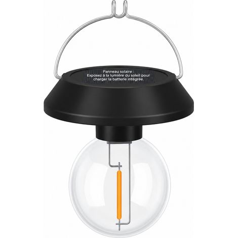 Suspension solaire d'extérieur ampoule ronde LED pour jardin et balcon 2502-3 11,5 × 10 × 10 cm 200 g – Livraison gratuite