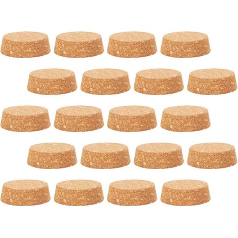Lot de 25 bouchons liège, naturels, pour bouteille et carafe (1/5)