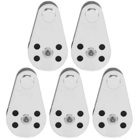 Rolle da 5 parti in acciaio inox M25 per sollevamento, traino e applicazioni con corde/cavi, montaggio a sospensione (1/4)