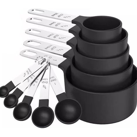 Set di 10 cucchiai dosatori e misurini. Cucchiai dosatori, mestoli dosatori, set di cucchiai dosatori e misurini. Misurini e cucchiai. Cucchiai dosatori e mestoli con (1/5)