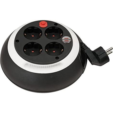 Brennenstuhl 1109220 Avvolgicavo 3.00 m Nero Spina schuko angolata