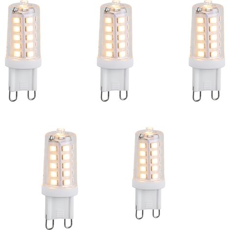 LUEDD Set di 5 lampadine LED dimmerabili G9 3W 250lm 3000K