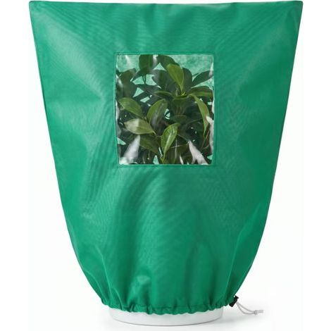 Housse de Protection Hivernale pour Arbres 120x180 cm, Épaisse en Tissu Non Tissé avec Fenêtre Transparente et Cordon de Serrage, Anti-Gel et Respirante (1/5)