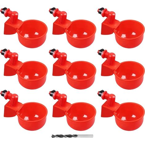Nichoir pour oiseaux, Fokelyi, lot de 9, en plastique rouge, dimensions 11x6.5x6cm, abri aviaire compact (1/5)