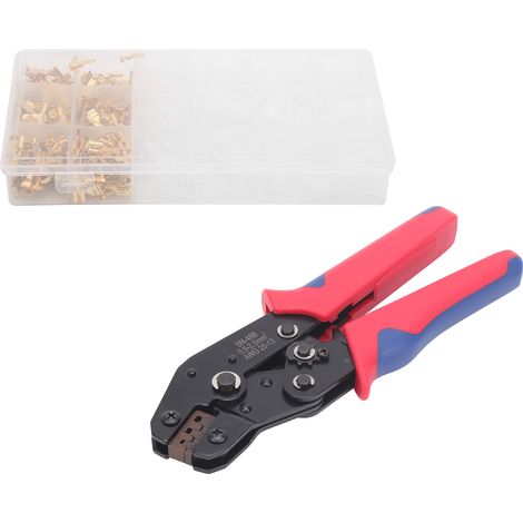 Pince à sertir terminal 600 pièces, lot froid pressé, connecteurs 2.8/4.8/6.3 mm, outils électriques professionnels (1/5)