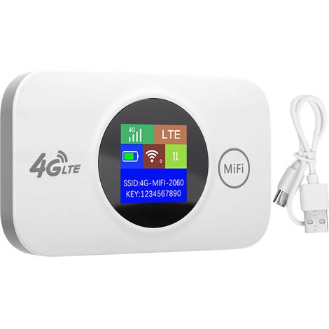 Routeur WiFi 4G Portable avec emplacement pour carte SIM, point d'accès Mobile LTE 300Mbps pour voyage Camping en plein air (1/5)