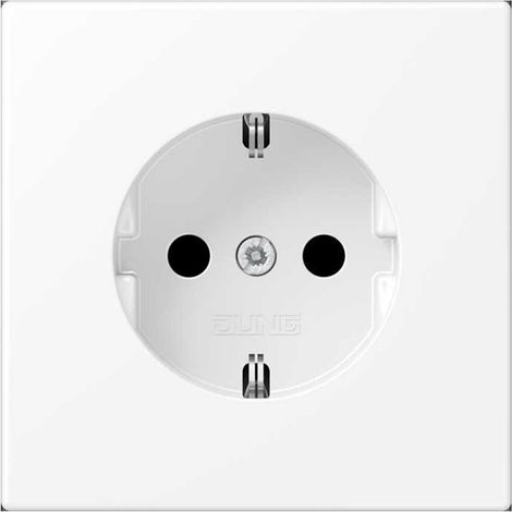 Base enchufe schuko 16A 250V blanco mate JUNG LS1521KIWWM