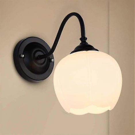 Appliques murales créatives Allele, applique murale style champêtre, lampe de chevet moderne, lampe de chevet nordique pour chambre ou salon (ampoules N (1/5)