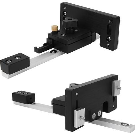 Guide de scie circulaire en plastique et aluminium, support principal/auxiliaire, outil de bricolage pour le travail du bois (1/5)