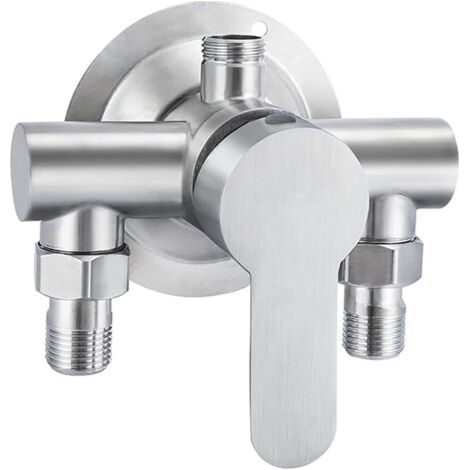 Mitigeur de douche à levier unique, barre mitigeur de douche murale, robinet de douche en acier inoxydable, contrôle de la valve d'eau froide et chaude (1/5)