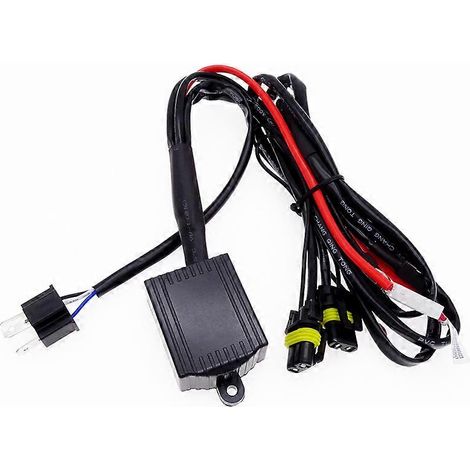 connecteur de prise de ligne de contrôleur de lumière au xénon H4 H13 9003 9008 9007 9004 HID, faisceau de câbles de relais de phare télescopique (H4) (1/5)